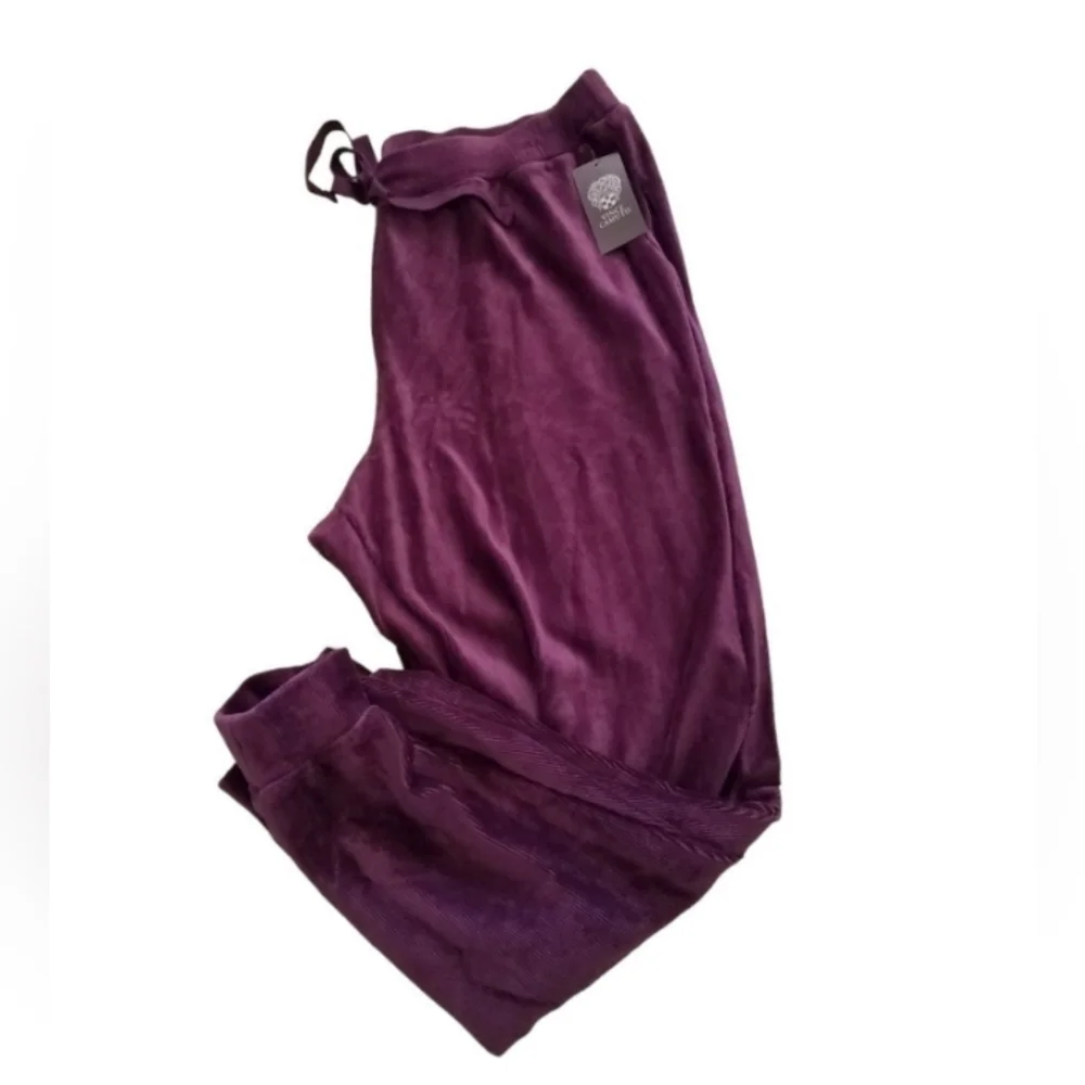 Vince Camuto Purple Corduroy Cotton Blend Drawstring Waist Joggers NwT 2X - Picture 5 of 12